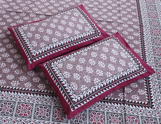 Bedsheets King Size with Pillow Covers (Princess 014