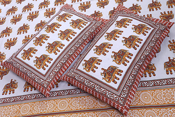 Bedsheets King Size with Pillow Covers (Princess 028