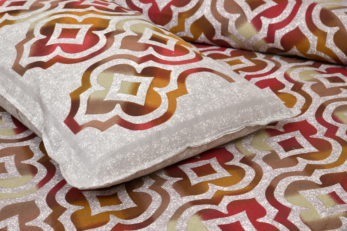 King Size Bedsheet. 100x108 inch approx. 1 Bedsheet 2 Pillow Covers.